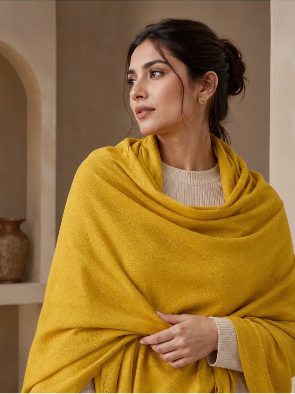100% Genuine Kashmir Pashmina shawl.